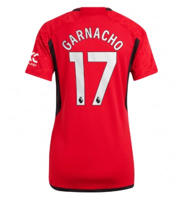 Manchester United Alejandro Garnacho #17 Replika Hjemmebanetrøje Dame 2023-24 Kortærmet